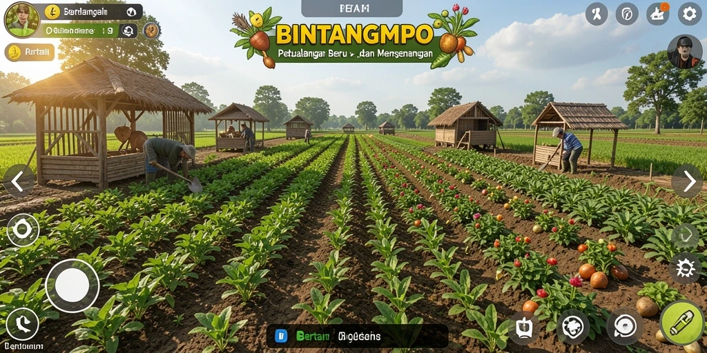Screenshot antarmuka permainan BINTANGMPO yang memukau dan interaktif.