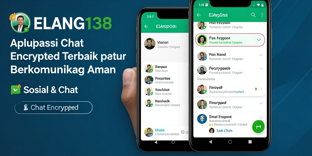 Tampilan antarmuka ELANG138 yang bersih dan modern dalam Chat Encrypted.