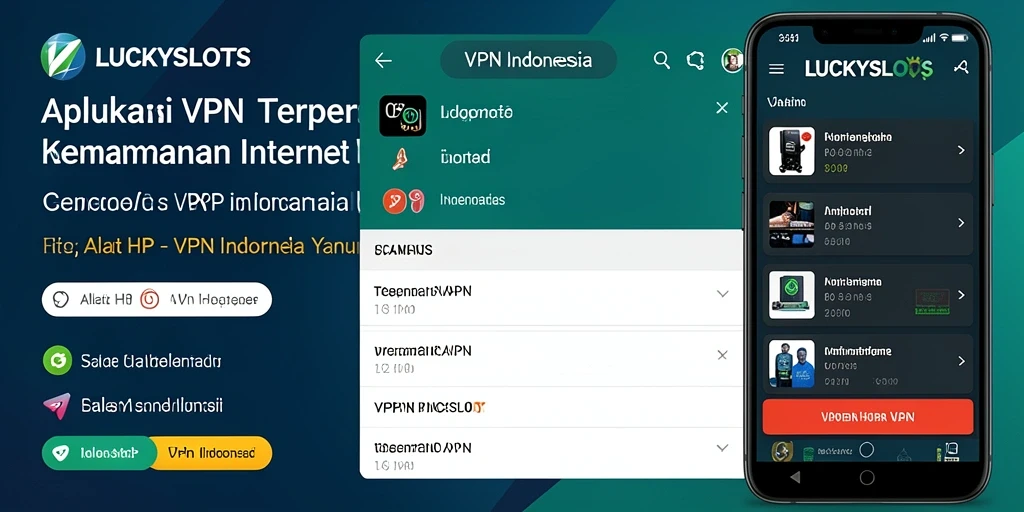 Antarmuka modern dan intuitif dari LUCKYSLOTS yang memudahkan pengguna dalam mengatur VPN.