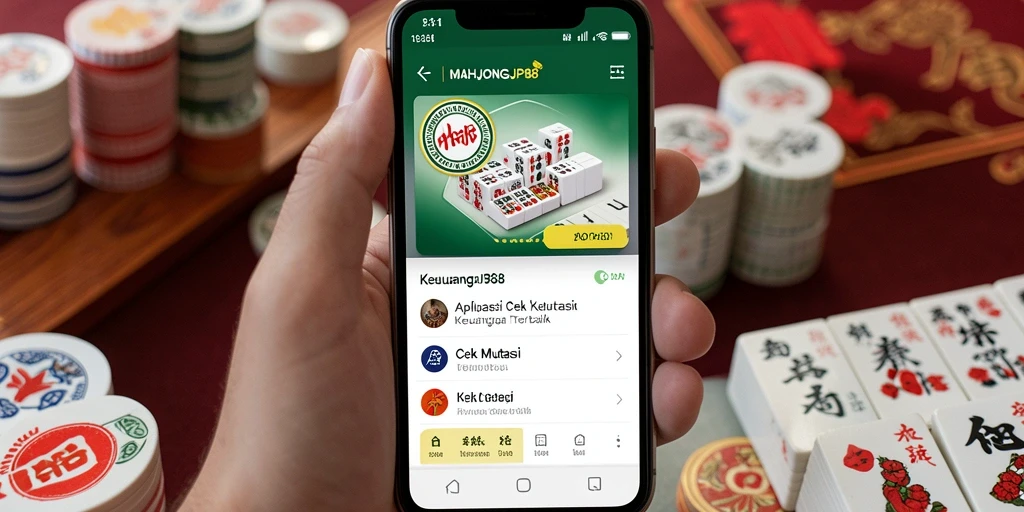 Antarmuka pengguna MAHJONGJP88 yang sederhana dan informatif.