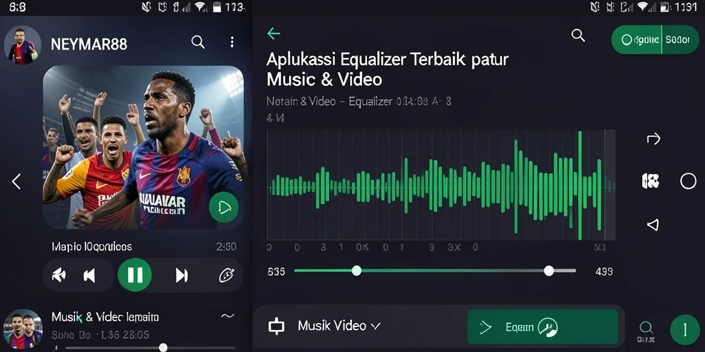 Antarmuka <strong>NEYMAR88</strong> menampilkan pengaturan Equalizer yang intuitif dan responsif.