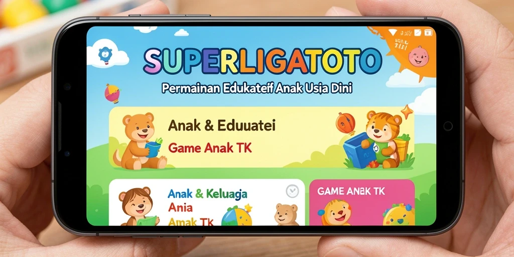 Antarmuka permainan yang menarik dan interaktif untuk anak-anak.